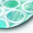 thumbnail image 2 of Designart 'Natural Blue Circle' Geometric Metal Circle Wall Art, 2 of 3