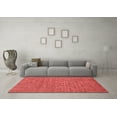 thumbnail image 3 of Ahgly Company Indoor Square Oriental Red Industrial Area Rugs, 3' Square, 3 of 4