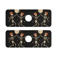 thumbnail image 7 of Yayeee Faucet Mat for Kitchen Sink 14.7" Diatomite Long Splash Guard Pad, Black Halloween Dancing, 2 Pack, 7 of 7
