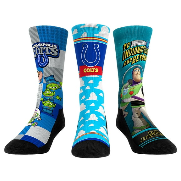 Unisex Rock Em Socks Indianapolis Colts Toy Story 3-Pack Crew Socks