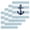 Navy blue light blue, variant on Aqua Stripe Nautical Dish Towels Set, Waffle Weave Kitchen Towels 3 Pieces, Navy Blue Anchor Summer Coastal Microfiber Hair Face Bath Tea Towel Absorbent Quick Drying Cleaning Dish Cloths, 12"x12"