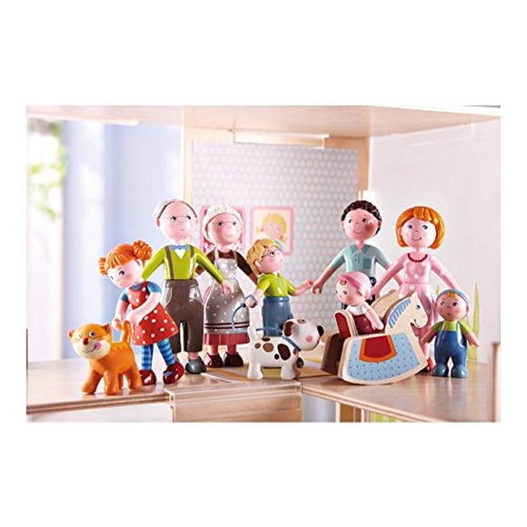 Haba Little Friends Mom Katrin - Figura de muñeca de juguete de casa de muñecas de 4.5 " HABA HABA
