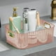 thumbnail image 3 of Organizador de cestas de almacenamiento, paquete de 1 caja de plástico transparente con tapa para refrigerios y cosméticos, diseño compacto para organizar la encimera del baño y la despensa., 3 of 8