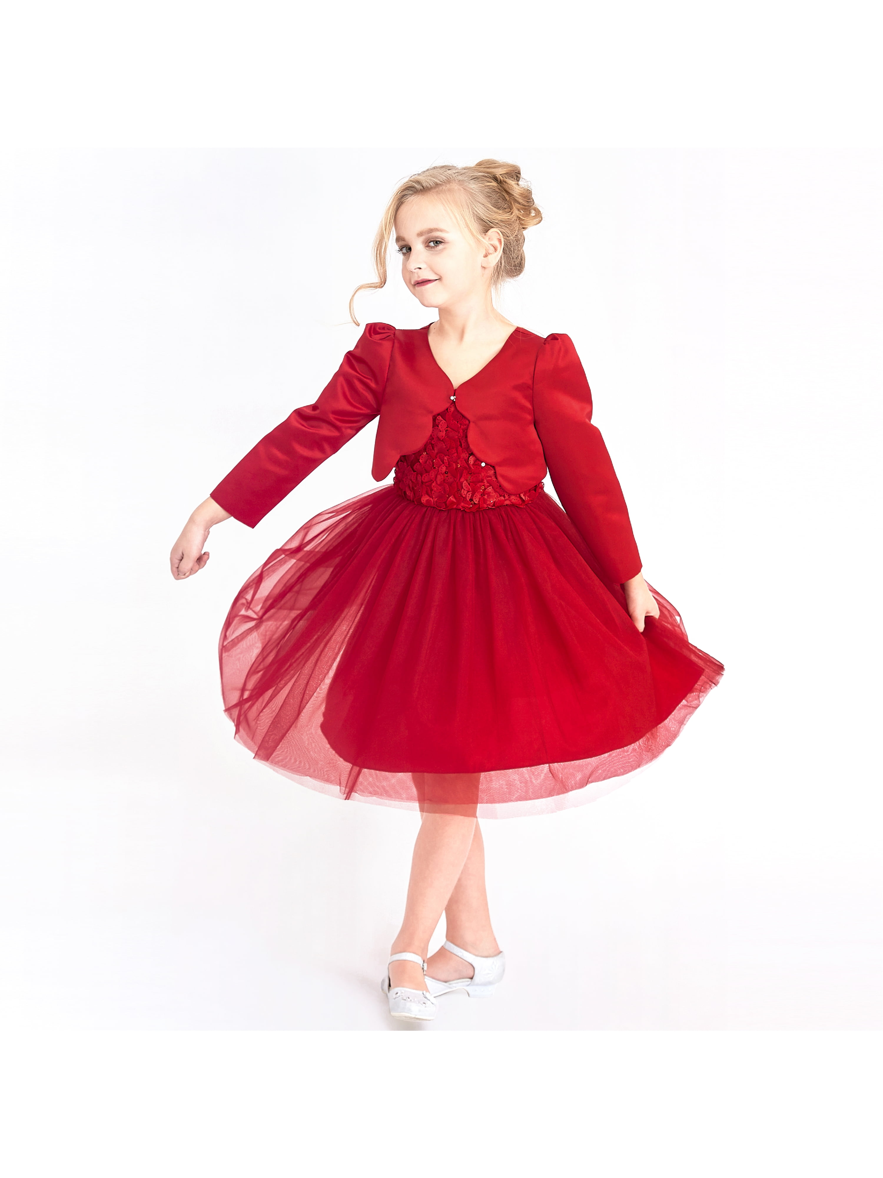 girls red bolero