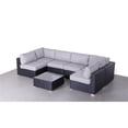 thumbnail image 5 of Living Source International 7-Piece Outdoor Set with Cushions in Black/Gray, 5 of 5
