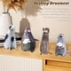 thumbnail image 4 of Genérico Wool Felt Familiars – Quirky Handmade Companions, Anxious Mother Opossum, Handmade Needle Felted Cat Dolls, Humorous Wool Animals Figurines Tabletop Decor, Mini Soft Big-Eyed Decor for Home, 4 of 5