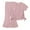 Pink, variant on Povozer Girl Summer Outfits Solid Knit Short Sleeve T Shirt Flare Pants Set(Blue,18-24M)