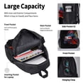 thumbnail image 4 of Easygdp Colorful Betta Fish Mochila para Niños y Niñas con Set de Caja de Almuerzo y Estuche para Lápices 3 en 1, Mochila Escolar Estampada para Adolescentes, 4 of 7
