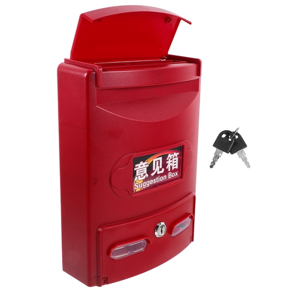 1 Set of Secure Mailbox For Outside Lockable Mailbox Wall Mount Mailbox Plastic Mailbox Outside Door Mounted Mailbox Security Mailbox