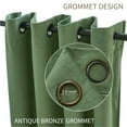 thumbnail image 6 of PHOENIGON Velvet Solid Color Metal Grommets Room Darkening Curtain Panels (Set of 2 ), 6 of 13