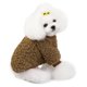 thumbnail image 3 of Suéter para perro de 2 piezas, abrigo para perro o gato pequeño y mediano, chaqueta de invierno cálida de algodón suave para cachorro (marrón + rosa), 3 of 5