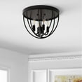 thumbnail image 3 of JONATHAN Y Peter 13.75" Metal LED Flush Mount, Oil Rubbed Bronze, JYL9513A, 3 of 6