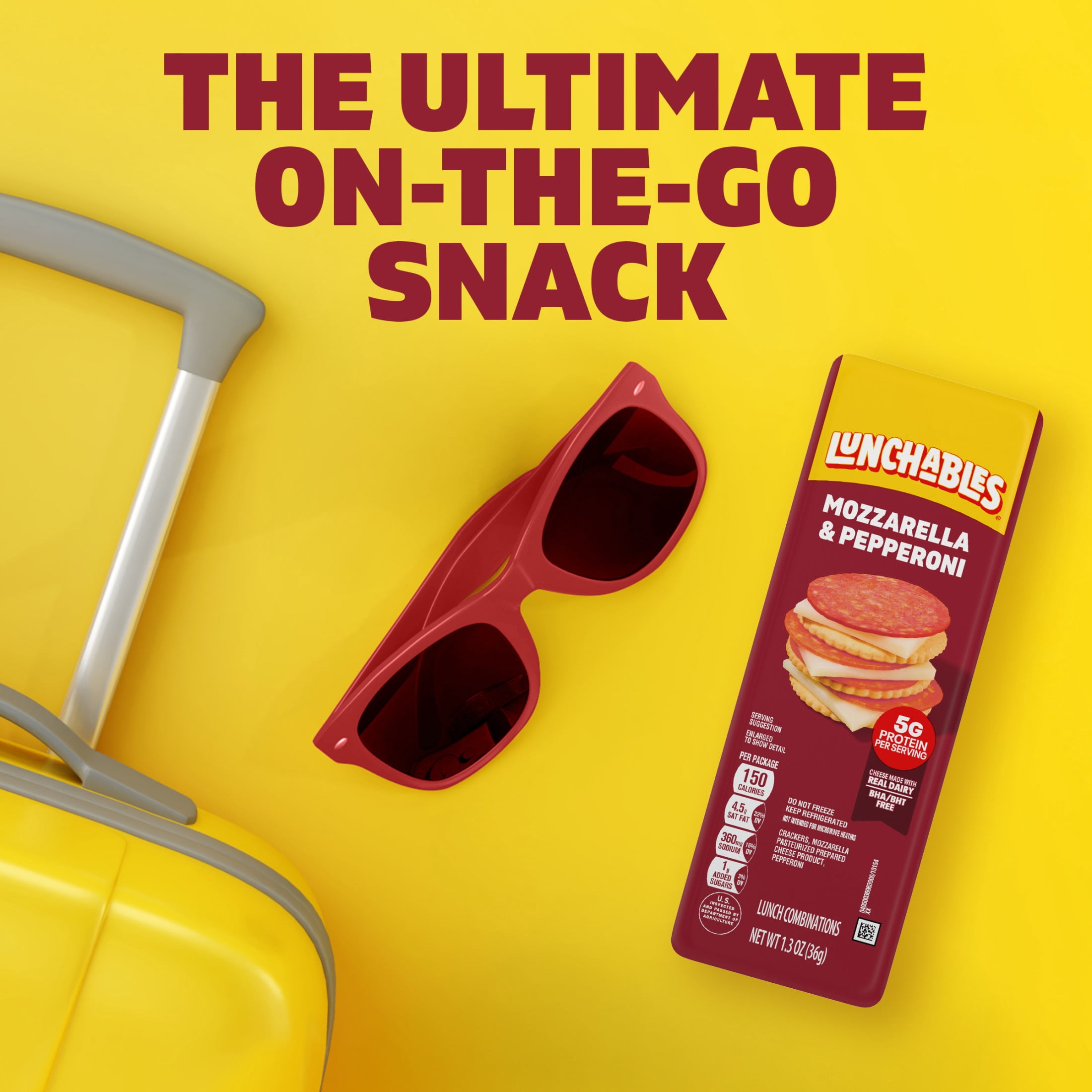 (5 pack) Lunchables Mozzarella & Pepperoni Value Pack, 1.3 oz Pack