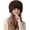 Dark Brown, variant on Women's Winter Cossack Hat Russian Style Long Pile Faux Fur