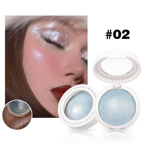 Kokovifyves Women's Beauty and Makeup Loose Waterproof Highlighter Powder Lightweight Tone Correcting Glossy