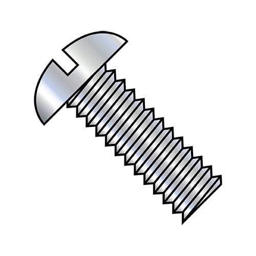 1/4-20X1 5/8 Slotted Round Machine Screw Fully Threaded Zinc (Pack Qty 1,250) BC-1426MSR