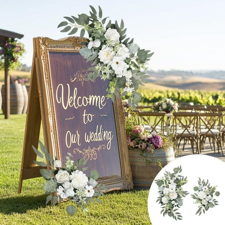 Wedding Arch Flower Decoration Set for Wedding Ceremony and Event Backdrop