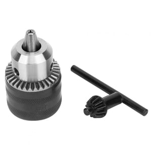 Key Type Drill Chuck, 1.5-13 Mm Power Drill Chuck, Drill Bits Collet, Key Type Drill Bits Adapter with 16 Mm Shaft Hole for Power, Drill Chucks