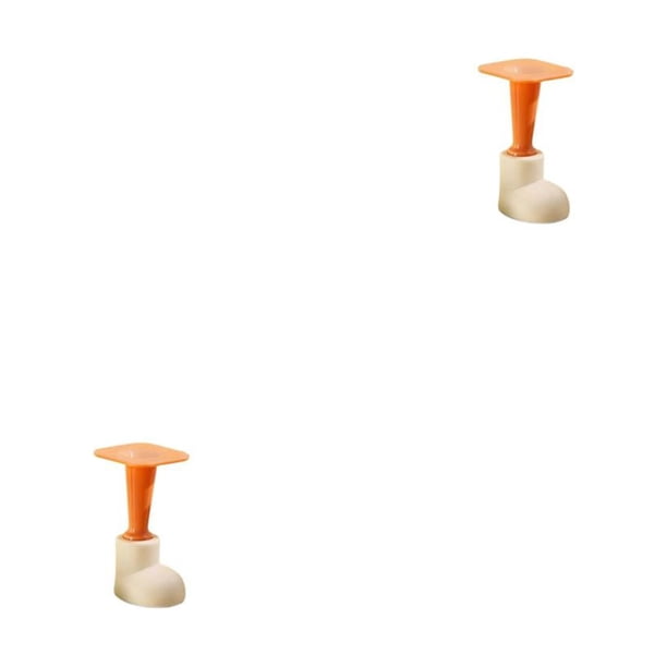 Riwesomey Tapón de puerta para sala de estar, Protector de pared interior, autoadhesivo, sin perforaciones, Tope de puerta extraíble, plástico, Type1 NO1 Riwesomey CBP316712
