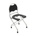 thumbnail image 3 of Camping Inhify Slat Toille Tourking Silla de ducha Homparea Seniors Plegable asiento de inodoro con respaldo para viajes de caminos de dormitorio, 3 of 8