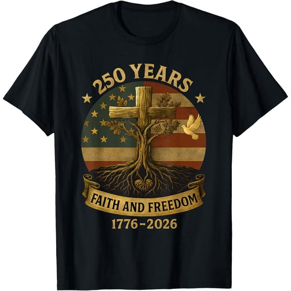 250th American Anniversary Independence 250 Years of Freedom Mens T-Shirt