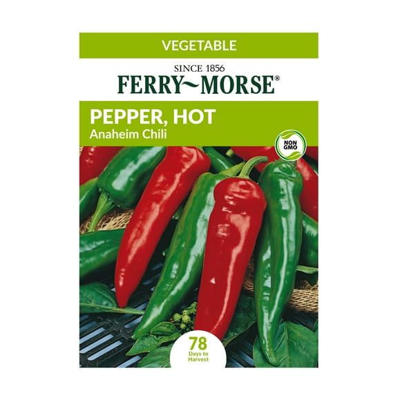 Ferry-Morse 1G Pepper, Hot Anaheim Chili Vegetable Plant Seed Full Sun