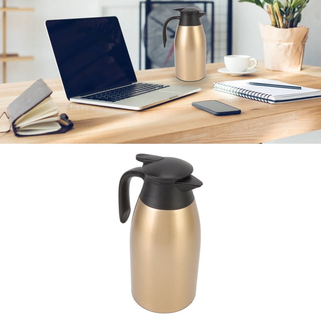 Al Vacío, Olla Térmica al Vacío de Acero inoxidable 304 de 2l, Jarra Térmica Con Jarra de Café Aislada, Olla Al Vacío para Cafeterías, Fiestas, Eventos Deportivos,