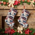thumbnail image 6 of Salouo Marine Sailing Print Christmas Decorations Stockings 1 Pack 18'' Xmas Stockings Holiday Stocking Personalized Farmhouse Decor for Home Family Party Tree, 6 of 7