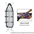 thumbnail image 4 of HELLHERO Ironing Board Cover 15x54 Inch Ghost Daisy Iron Board Cover Steam Iron Board Cover Standard Full Size 3 Hook and Loop Fastener Strap, 4 of 5