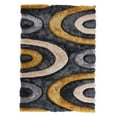 thumbnail image 2 of MDA Rug Imports Mateos Shag Collection Area Rug Grey/Gold 5' X 7' Geometric,Abstract 5' x 8' Indoor,Shag Yellow,Gold,Ivory Rectangle, 2 of 5