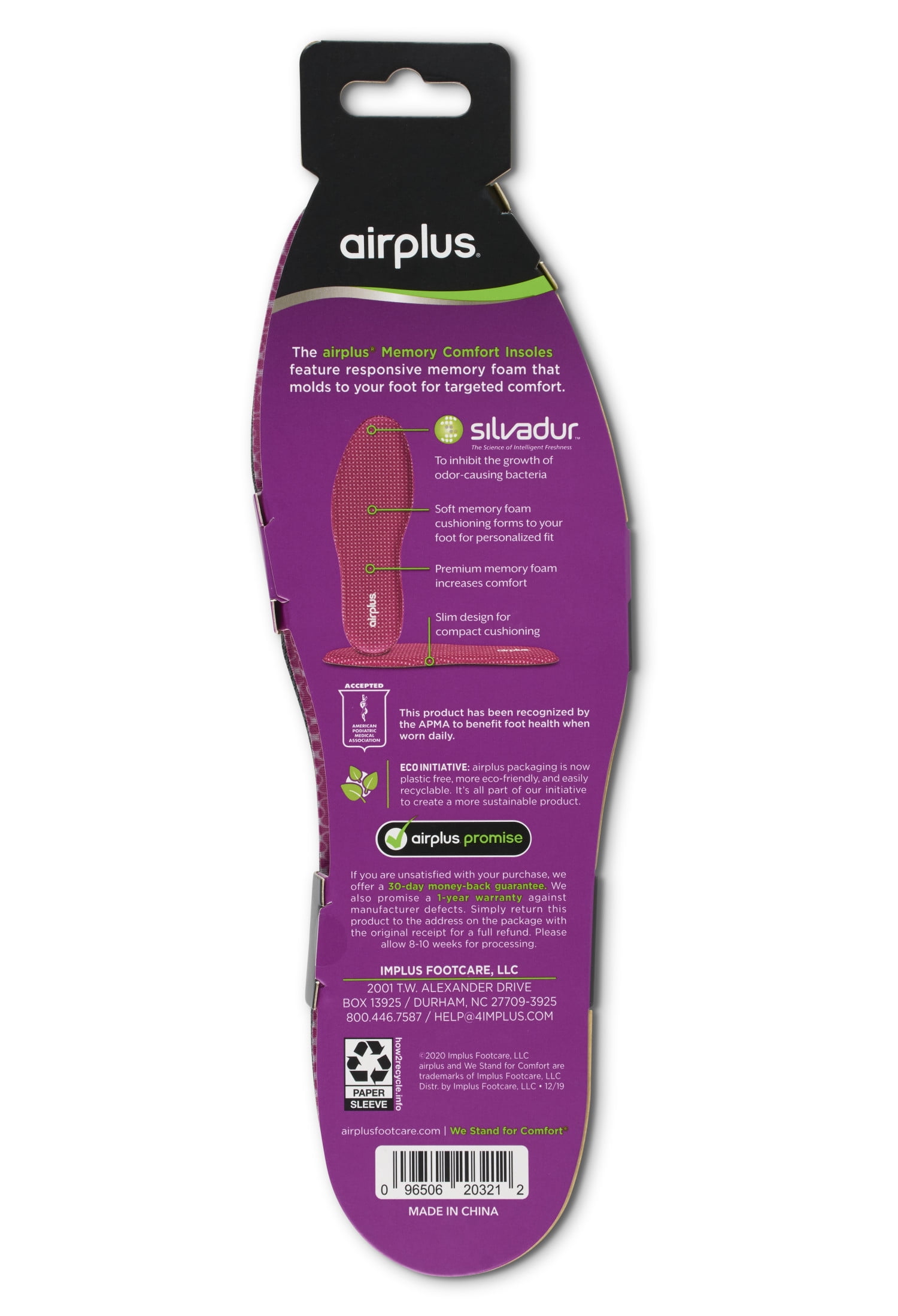 Airplus insoles memory comfort sale