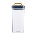 thumbnail image 2 of Vrorvz Sealable Plastic Kitchen Pantry Storage Containers for Dry Goods Snacks Tea Pasta Sugar Modular Design Easy Clean Stackable Space Storage Food Grade Material 3 Sizes for Home Outdoor Use, 2 of 7