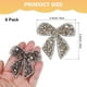 thumbnail image 3 of Uxcell 6-Pack Parches de Strass en Forma de Lazo de 6cm Gris Mineral Apliques Adhesivos Brillantes para DIY/Ropa/Zapatos/Bolsas, 3 of 7