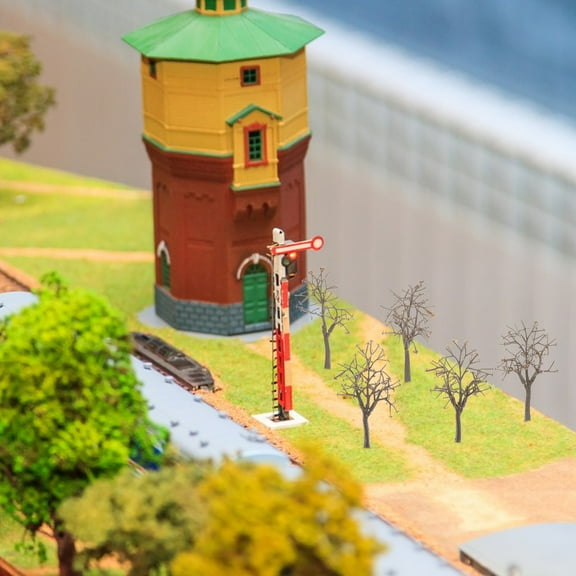 Soimiss 10Pcs Realistic Coffee Model Trees for Architecture and Train Landscape Projects