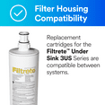 thumbnail image 3 of Filtrete Maximum Under Sink Quick Change Water Filtration Replacement Filter, 3US-MAX-F01, 3 of 7