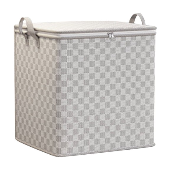 Checkerboard Pattern Clothes Storage Bag | Large Capacity Waterproof Foldable Organizer for Moving, Travel & Home | Multiple Sizes Available
