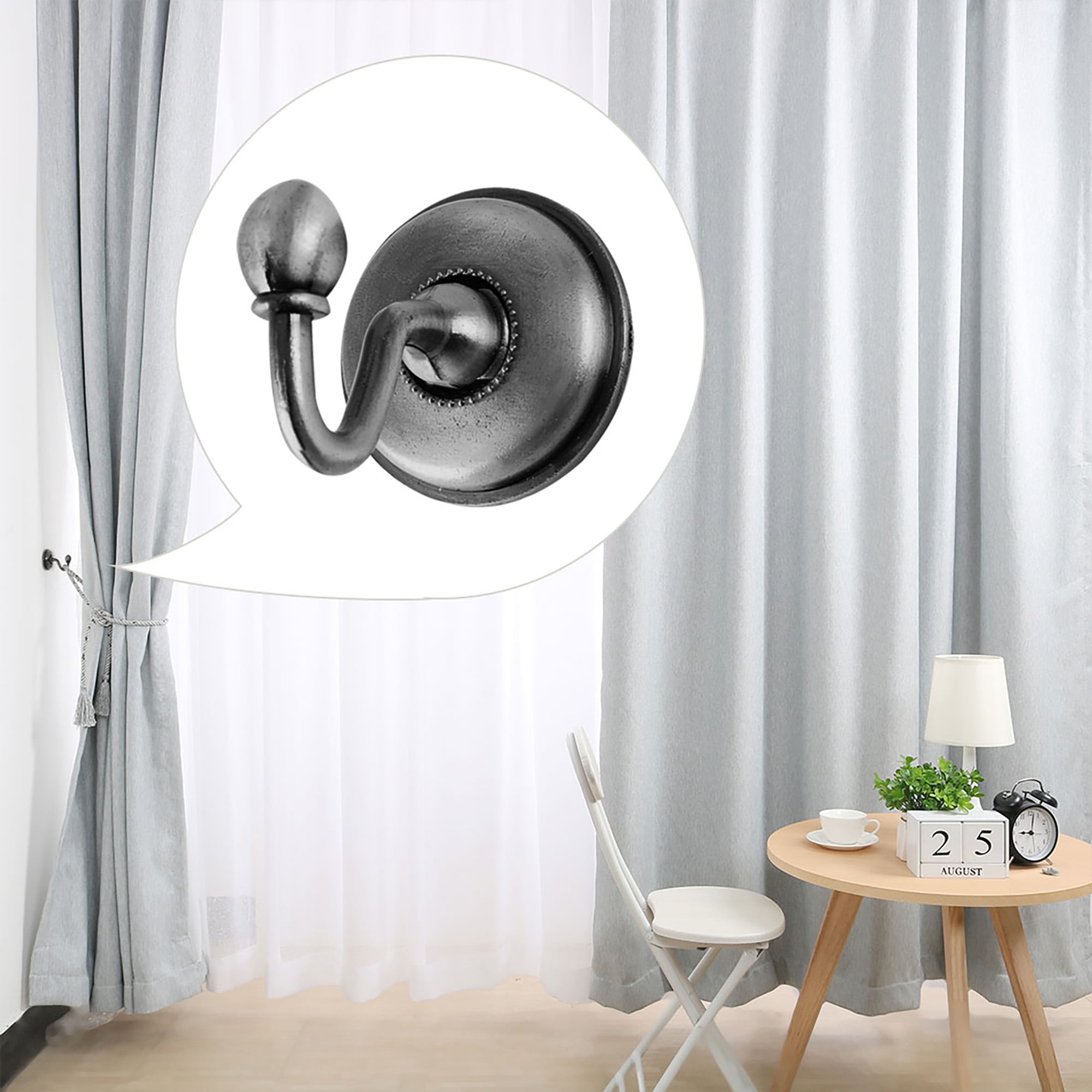 Zinc Alloy Window Curtain Tieback Clothes Hook Drapery Wall