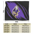 thumbnail image 2 of Manta de microfibra ultra suave Baltimore_Ravens, manta de microfibra, manta cálida de lujo para todas las estaciones, para ropa de cama, sofá y viajes, 2 of 5