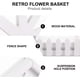 thumbnail image 5 of Rawiri - Juego de 2 maceteros de pared blancos para maceteros colgantes de madera, soporte para plantas montado en la pared, escalera para interiores y exteriores, jardín vertical, sala de estar,, 5 of 8