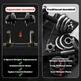thumbnail image 5 of Adjustable Dumbbell,22lb/44lb/52lb Single Dumbbell Set with Tray for Workout Strength Training Fitness, 5 of 7