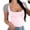 Pink, variant on Womens Sleeveless Tops Boho Tops for Women Spring and Summer Body Hugging U Neck Short Sleeve Women's T Shirt Women’S Spring T-Shirts M