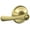 Polished Brass, variant on Schlage F40 VLA 605 16-080 10-027 134 N N SL Avila Bed and Bath Lever, Bright Brass