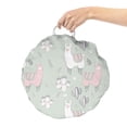 thumbnail image 2 of Pastel Round Floor Cushion with Handle, Silhouettes of Llama and Cactus in Cartoon Style, Decorative Pillow for Living Room & Dorms, 18" Round, Pale Sage Green Blush, by Ambesonne, 2 of 4