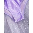 thumbnail image 6 of CHICTRY Kids Girls Asymmetrical Hem Dance Dress Shiny Sequins Tutu Skater Ballerina Leotard Dress Lavender 6, 6 of 7