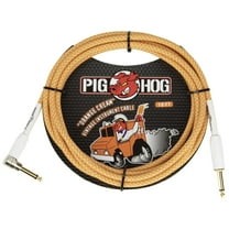 Pig Hog "Orange Creme" Instrument Cable, 10ft 1/4" S- 1/4" Right Angle