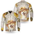 thumbnail image 3 of Happy Women's Day Shiba Inu Sunflower Vintage Proud Mom All Over Print 3D Baseball Jacket Shibas Dog Lovers Gifts Idea Bomber Jacket Softball - 02030, 3 of 6