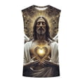 thumbnail image 4 of BRGZLK Mens Workout Tank Tops Nail Cross Graphic Casual Novelty Summer Gym Muscle Fitness Quick Dry Breathable Shirts, 4 of 5