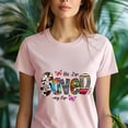 thumbnail image 5 of His Life Saved My Life Romans 5:8 Christian Graphic Tee, Azalea, Size XL, 5 of 6