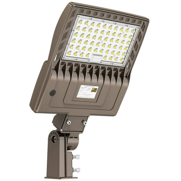 Chiuer LED Parking Lot Light with Photocell 200W 5000K 30000LM 100-277V Type III Slip Fit Mount