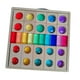 thumbnail image 4 of Juego de bloques de madera acrílica, cubos de construcción, juguete educativo de construcción, apilador de arcoíris, juguete apilable para niños de 3 3 bloques de las clases, 4 of 8